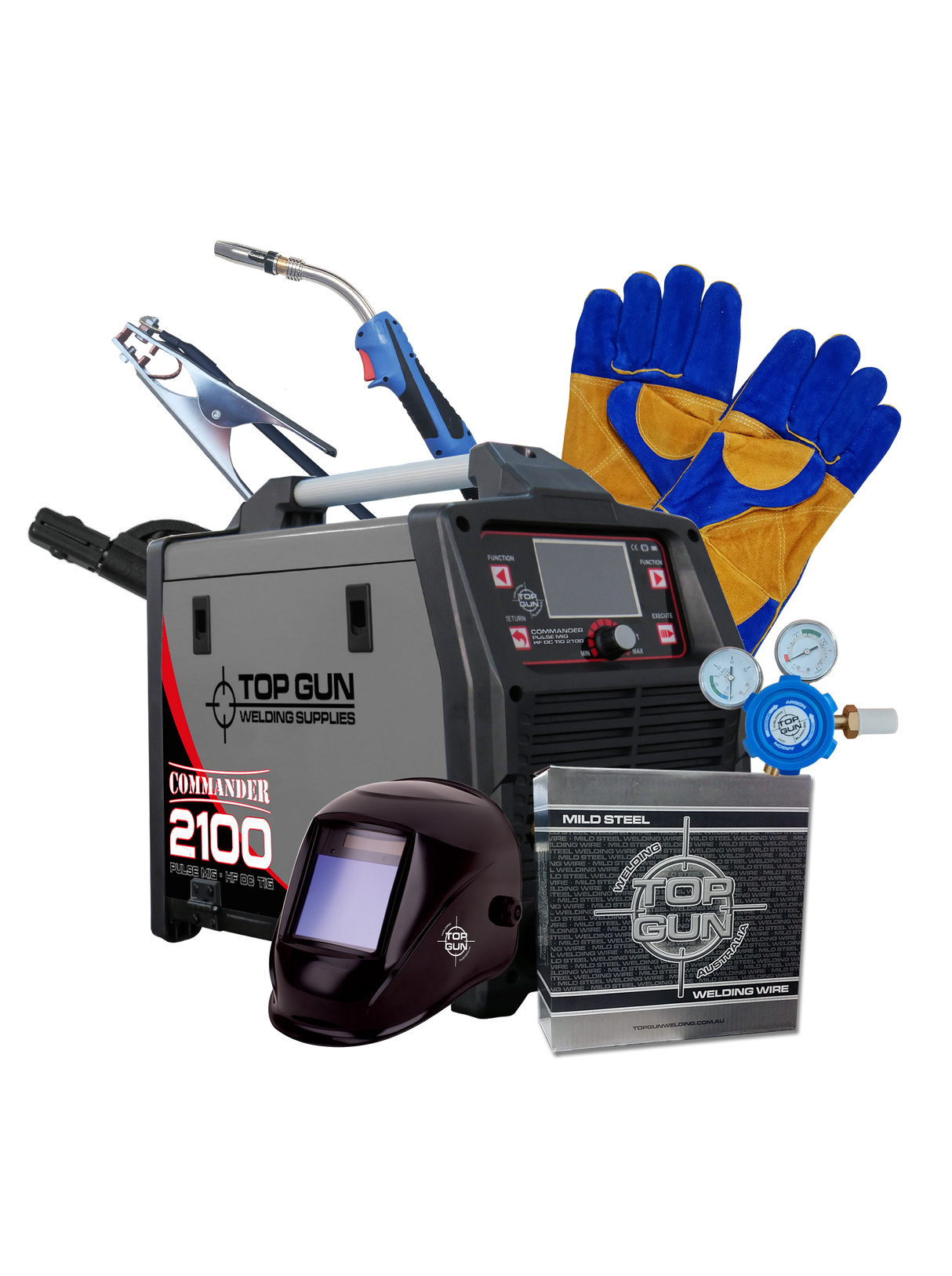 Commander 2100 Bundle, Synergic Pulse MIG, HC/DC TIG & Stick Welder