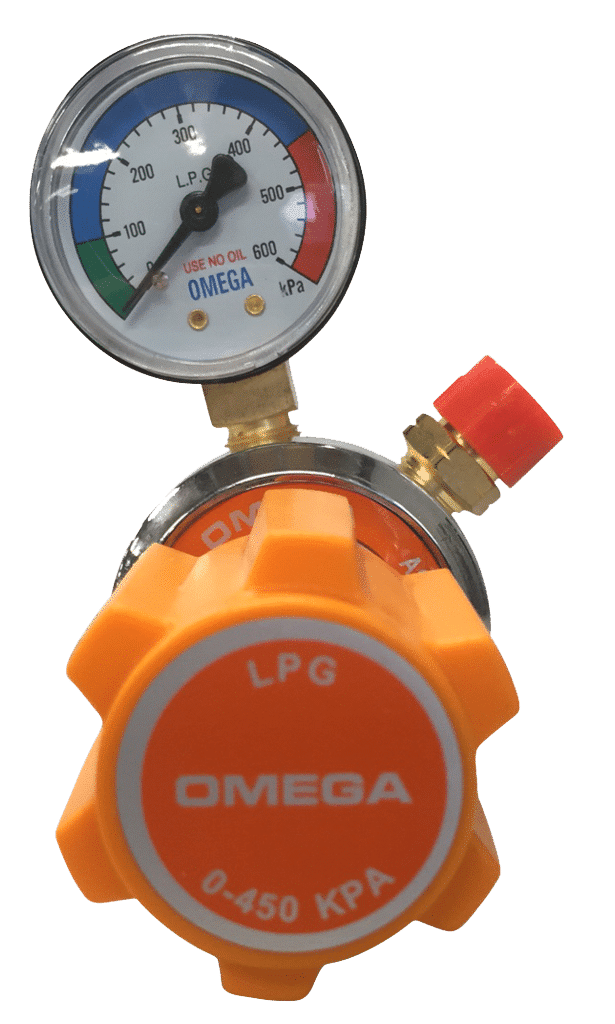 Topgun Omega LPG Single Gauge Gas Regulator
