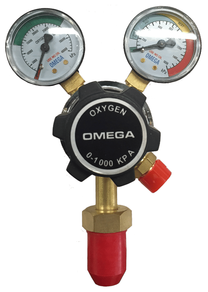 Topgun Omega Oxygen Twin Gauge Gas Regulator