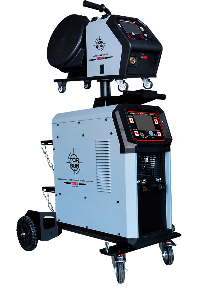Top Gun TITAN 2500 SYN SWF Synergic Dual Pulse Mig Welder