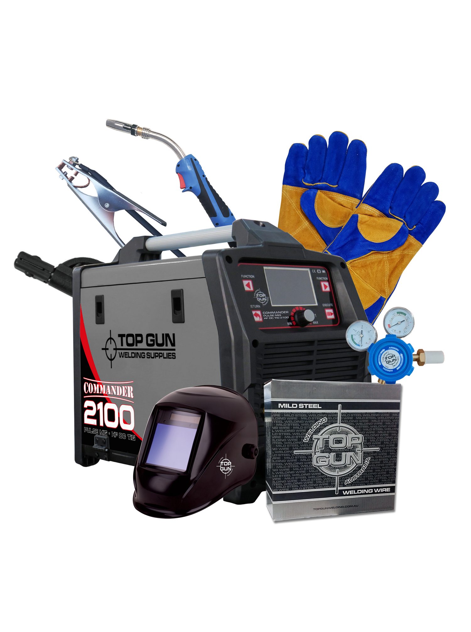 Commander 2100 Bundle, Synergic Pulse MIG, HC/DC TIG & Stick Welder